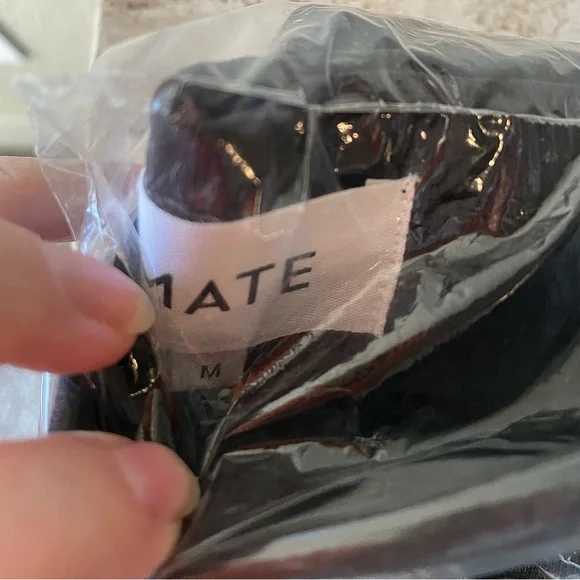 NWT MATE the Label Organic Terry Cotton CLASSIC JOGGER Pant Jet Black - MEDIUM - Picture 15 of 16